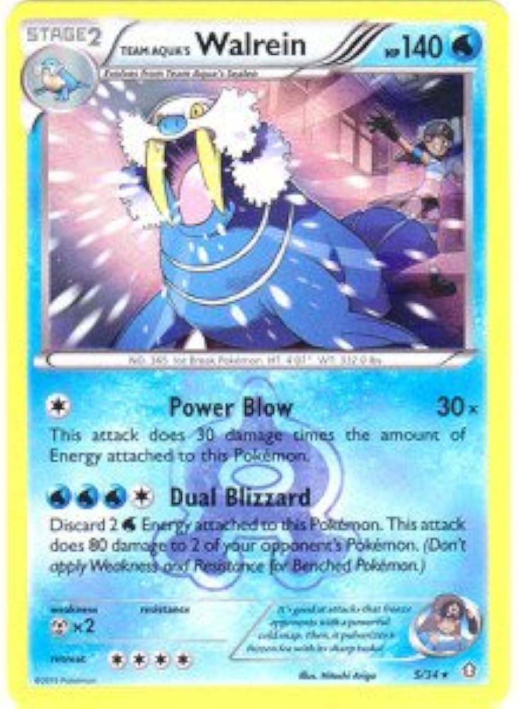 Amazon.com: Pokemon - Team Aqua39;s Walrein (5/34) - Double Crisis